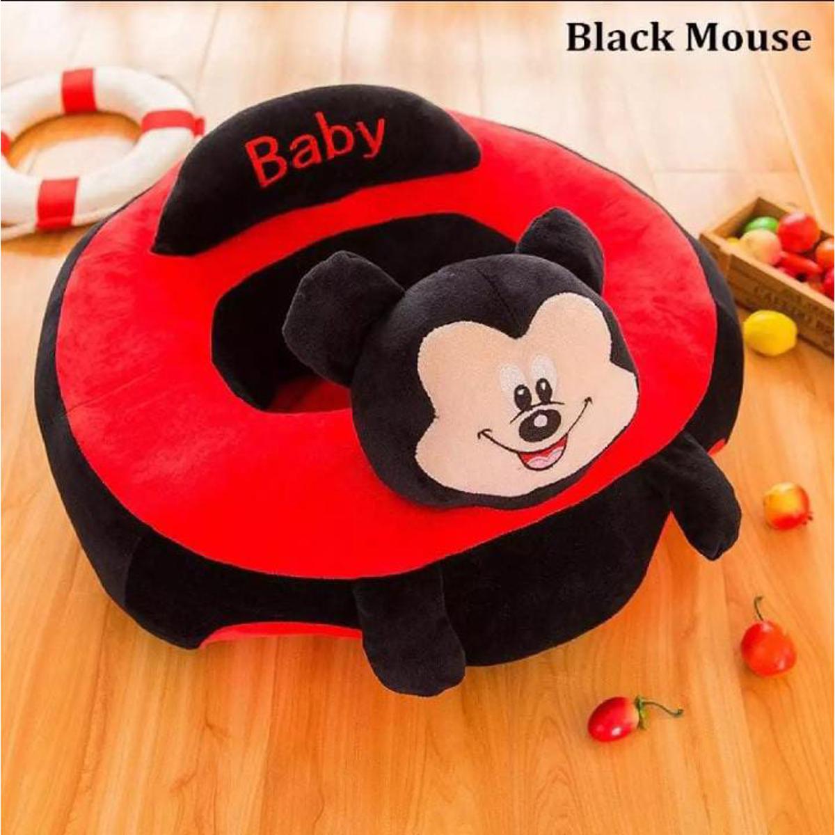 Baby Black Mickey Mouse Seats Sofa Plush Support Seat Learning To Sit Baby Plush Toys