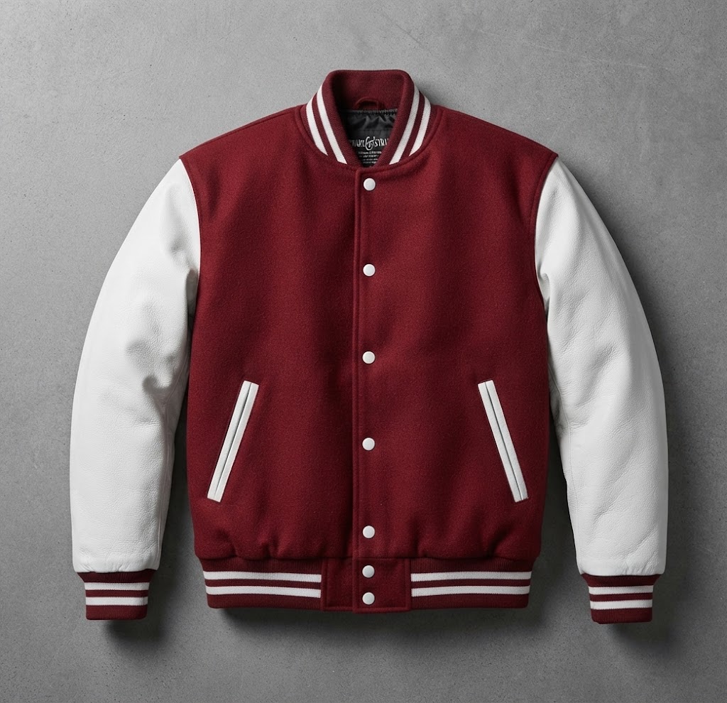 New High-Quality Women Varsity Jacket with Contrast Sleeves - Casual Sporty Fashion