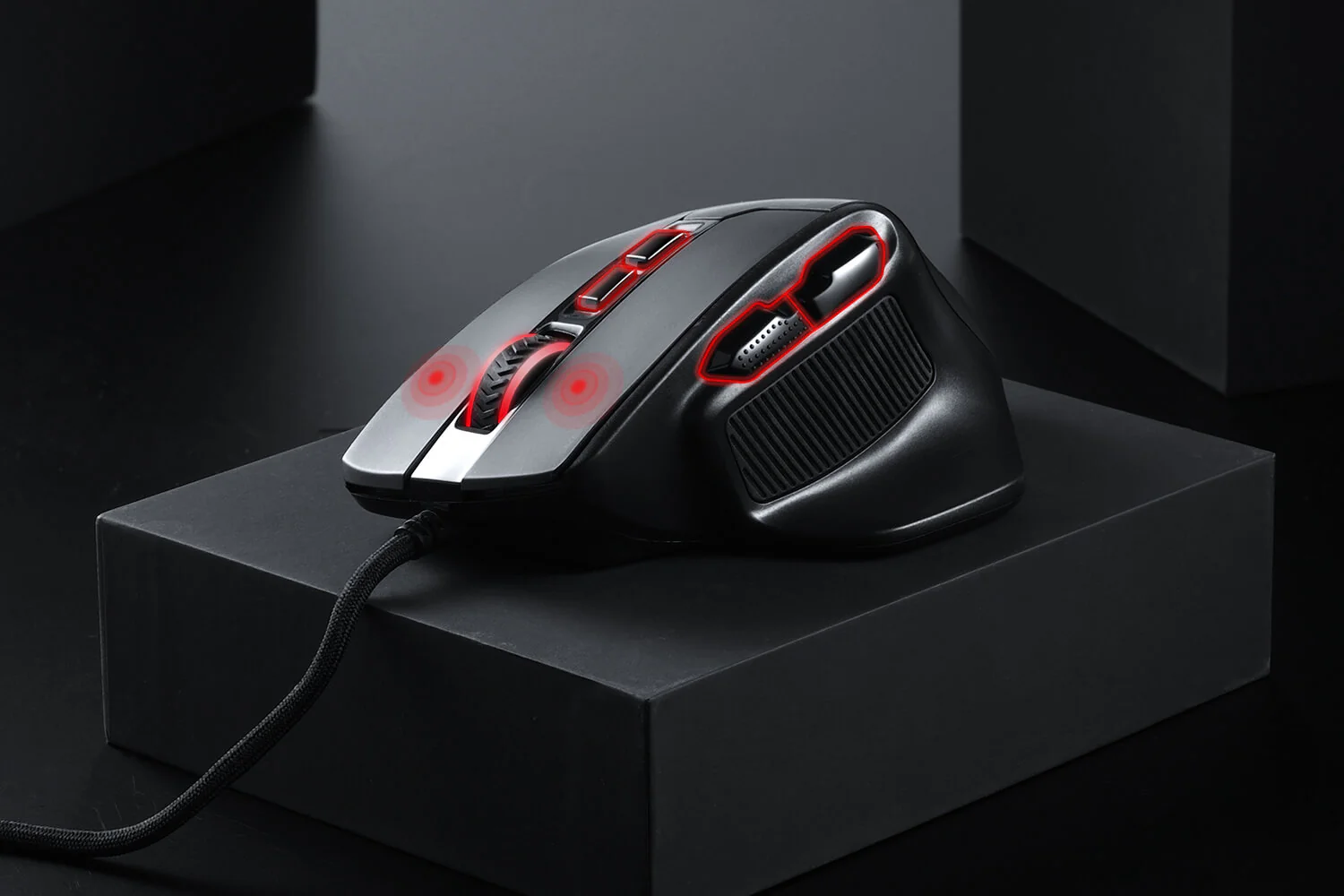 Redragon M806 BULLSEYE RGB MMO Gaming Mouse with 12,400 Dpi and 7 Programmable Buttons with Pro Sensor 17 a7a18fa0490df7a7a85d74b15909ae1e