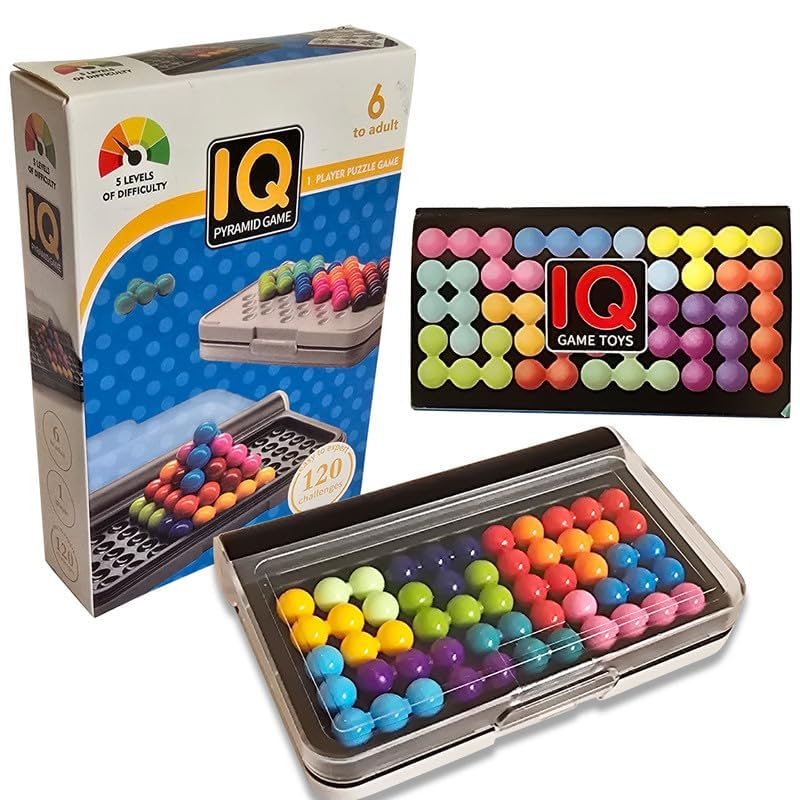 3D IQ Brain Puzzle Game for Kids – 120 Challenges | STEM Learning Toy