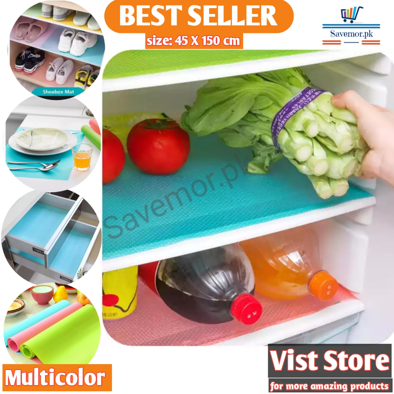 Multipurpose refrigerator mat Anti slip water proof fridge mats kitchen