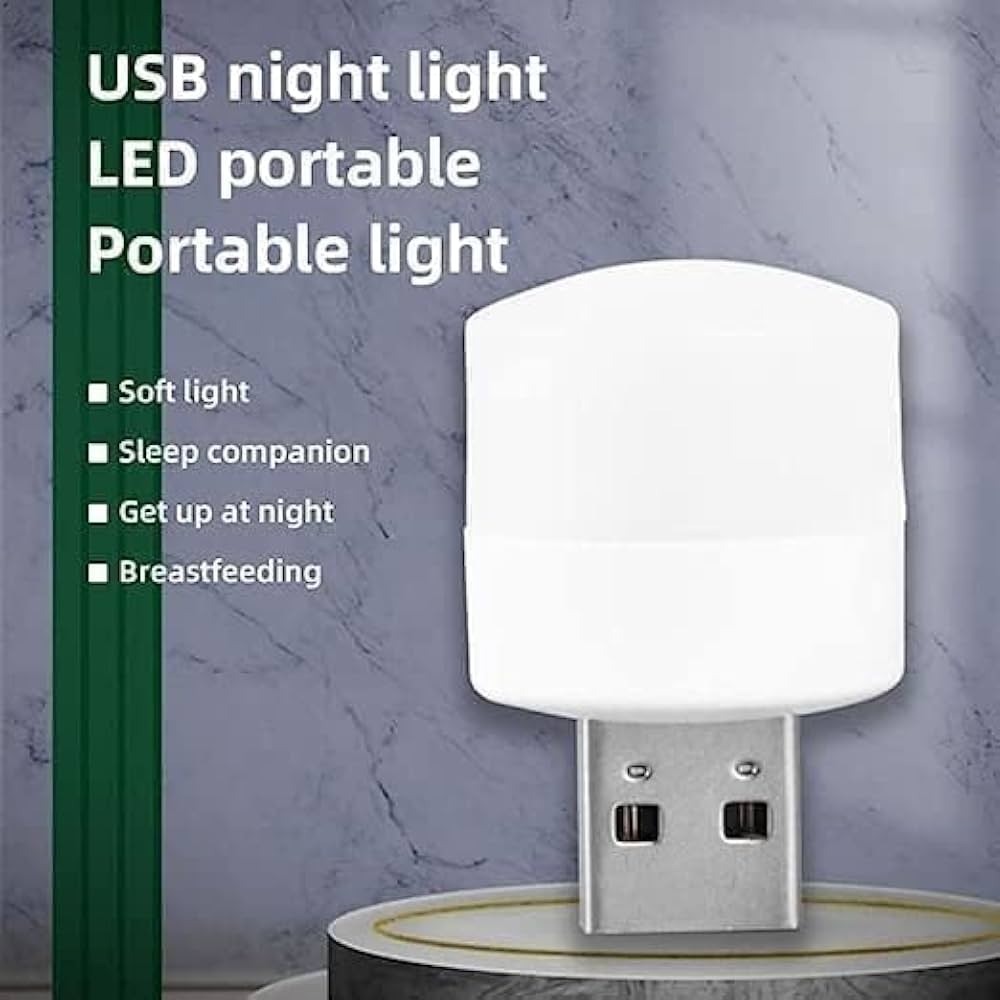 USB LED Night Bulb | Night Bulb | LED Night Light | USB Light | USB Bulb | Night Light | Universal for Laptops, Power banks, Mobile Chargers & Other USB supported port