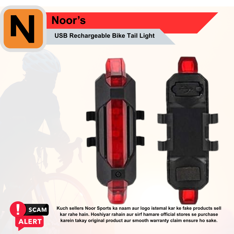 Noor Sports USB Rechargeable Bike Tail Light Wireless Remote Control Turn Signal LED Bicycle Rear Light Safety Warning Indicator Waterproof Cycling Lamp