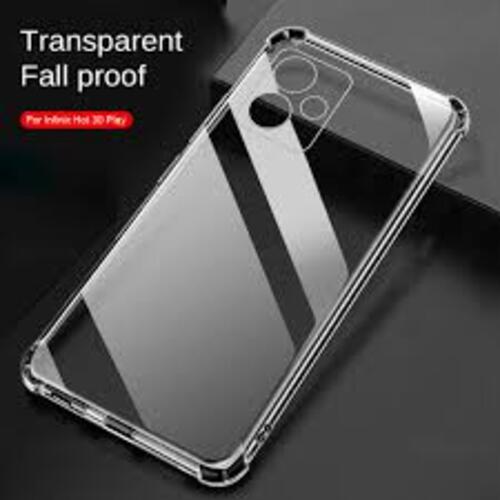 Infinix Hot 30 Play Anti-Shock Four Corner Bumper Open Camera Protection 1.3mm Air Bag Soft Transparent Jelly-Clear