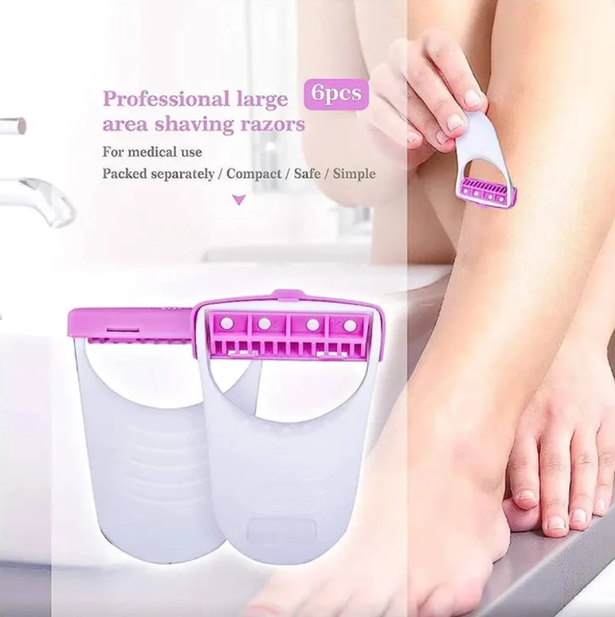 Women Razor Blade Hair Removal Disposable blades 6 PC Safety Stainless blade Shaving Razor Shaver Hair Remover for Girls Razor