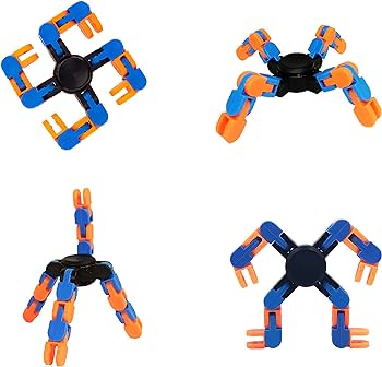 Finger Tip Spinner | Deformable Shape Changer | Fidget Robotic Spinner Transformable Hand Toy
