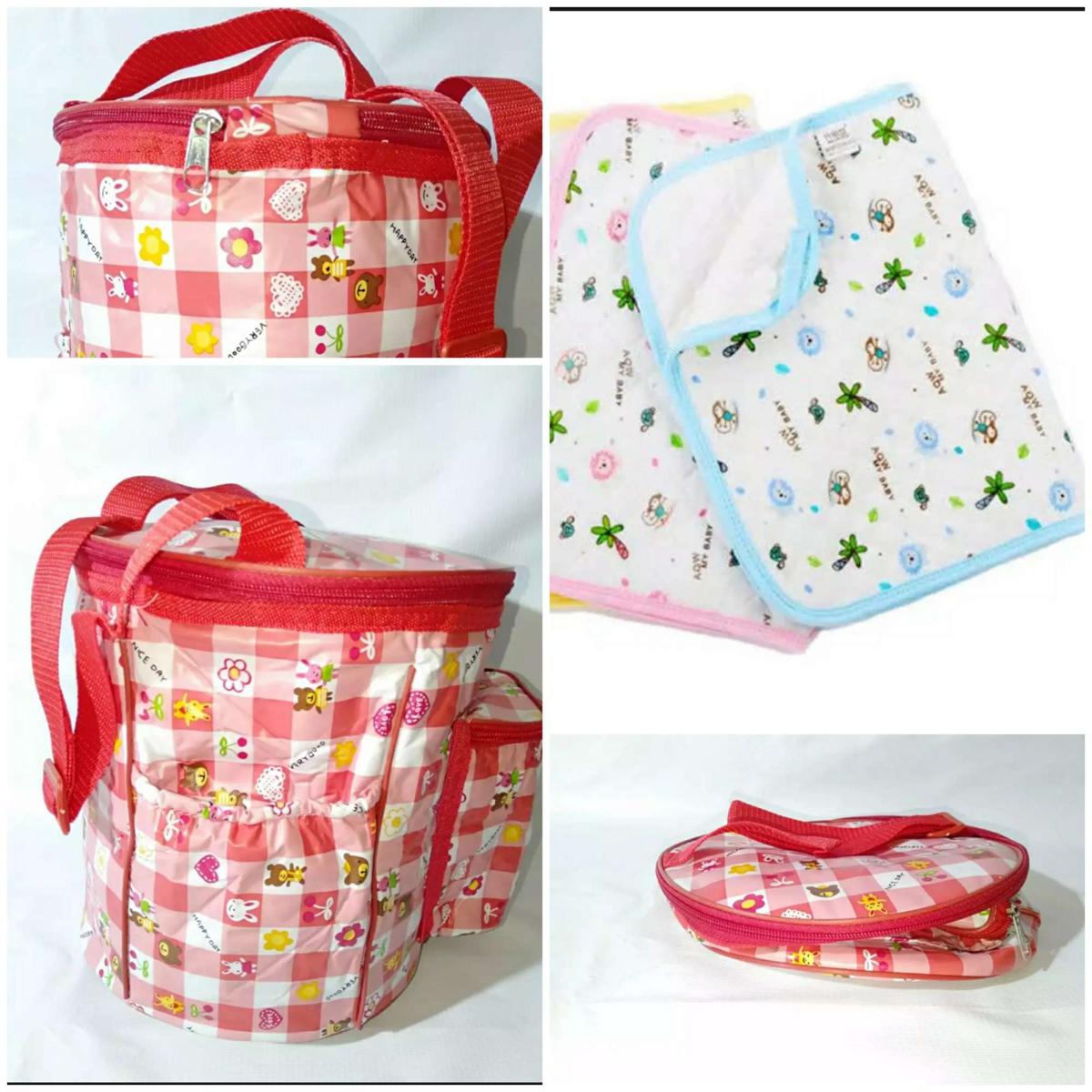 Baby Diaper Bag In New Design With Dipper Changing Mat In Multecolours