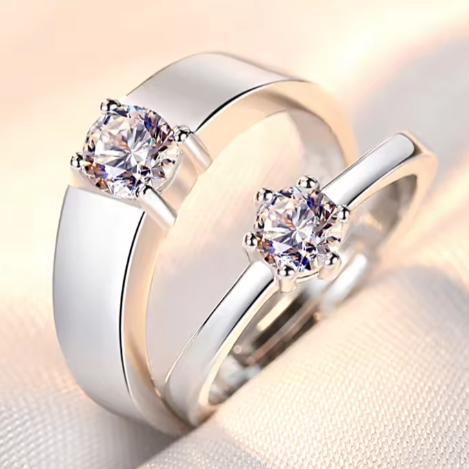 European style Angel Wings Couple Rings For Women Girls