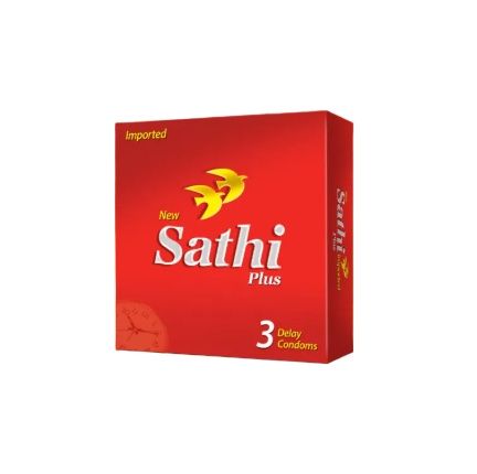 Sathi Plus Delay Condoms - Pack Of 3