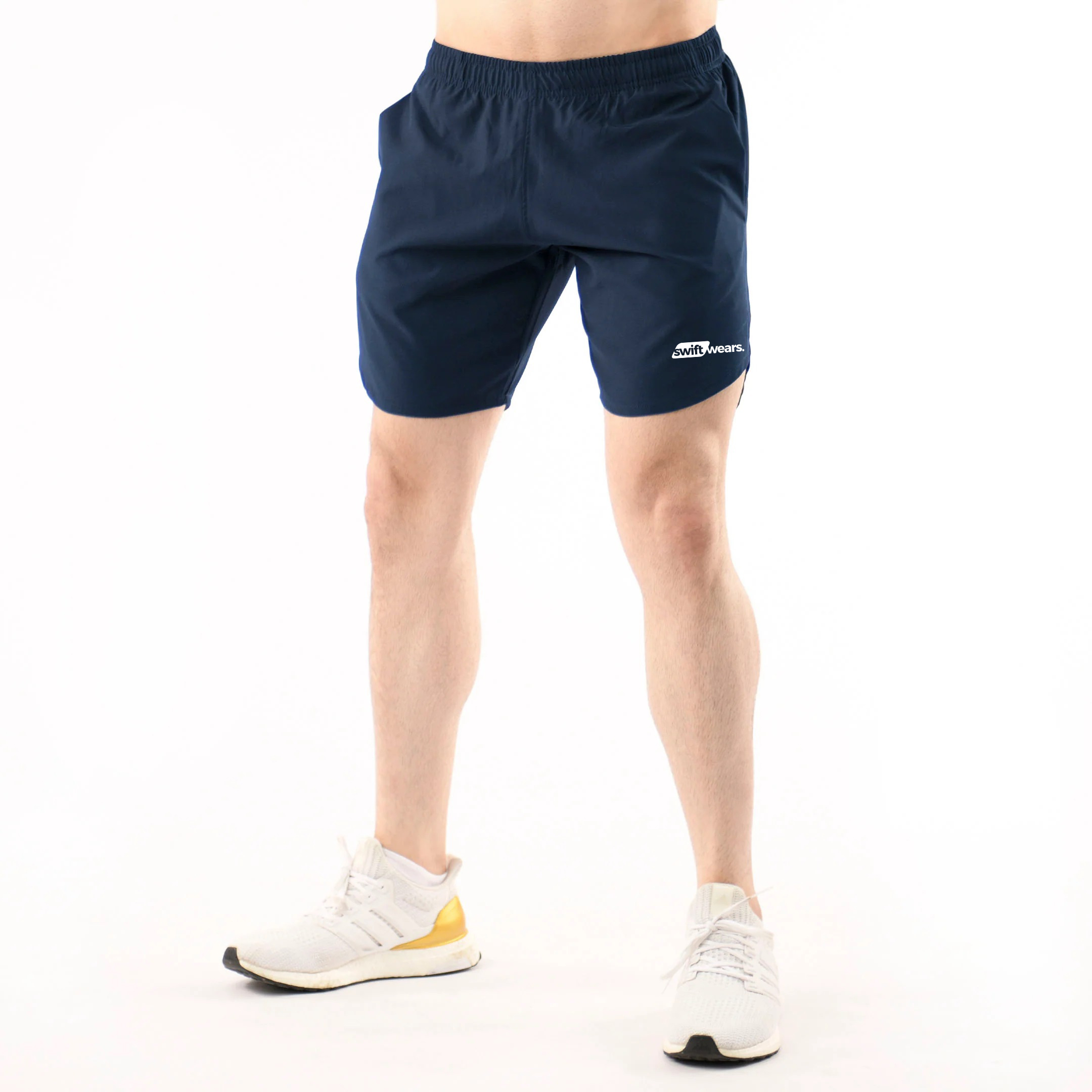 Swift Wears Men Performance Running Sports Shorts Gym Fitness Football Black