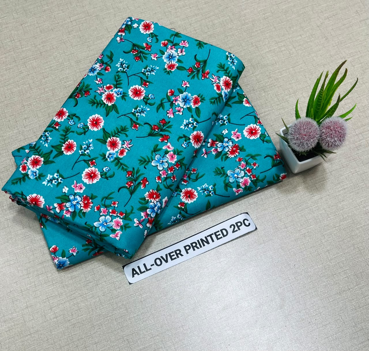 UN-Stitched Digital Printed All Over 2 PCs For Summer Season 20+ Designs & Color