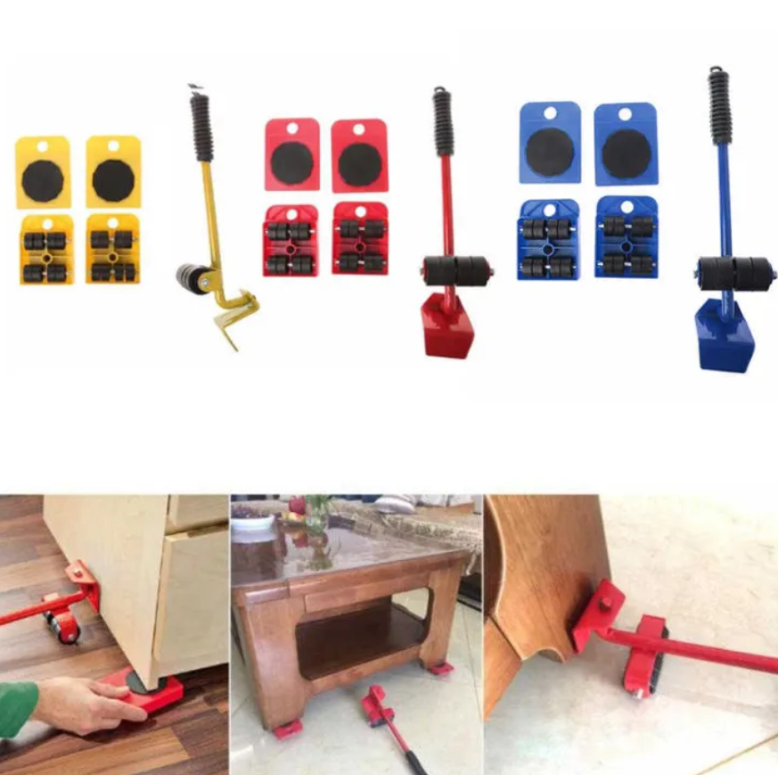 Furniture Lifter Mover Tool Set Furniture Lifting Wheels (5PCS) | Daraz.pk