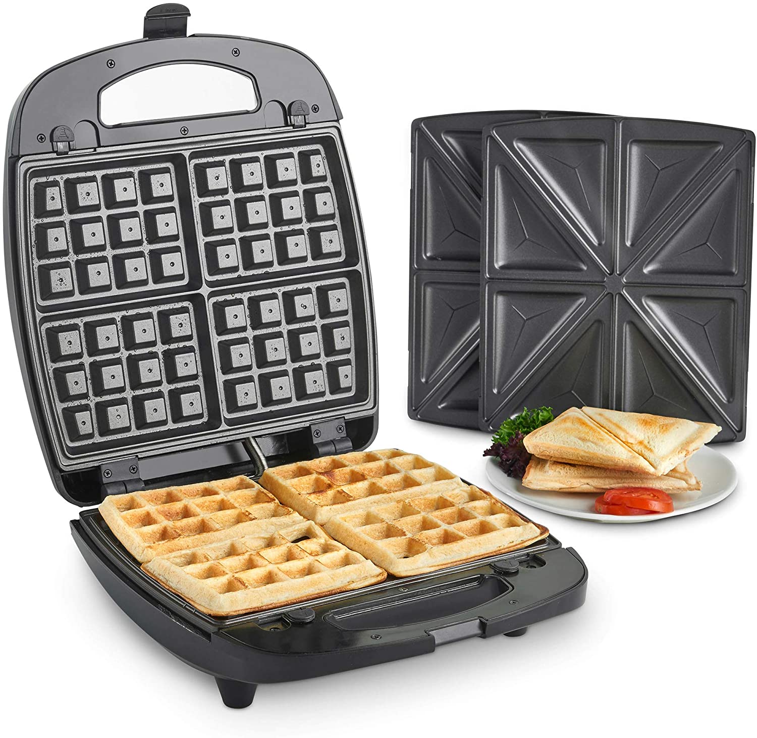 panini in waffle iron