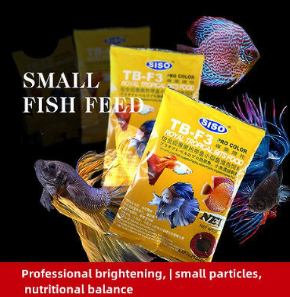 Betta Fish Food Siso Mini + Sinking Food Best Food For Tropical Fish And Fish Babies Food 20 Grams