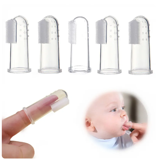Baby Finger Toothbrush Silicone Teether Toothbrush+Box Teeth Clear Soft Silicone Infant Tooth Brush Rubber Cleaning Baby Items