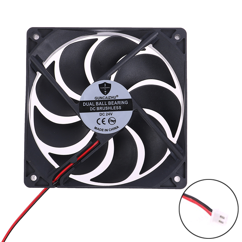 12025 Fan 5/12/24V Fan DC Brushless Cooling Fan USB 2PIN PC Computer