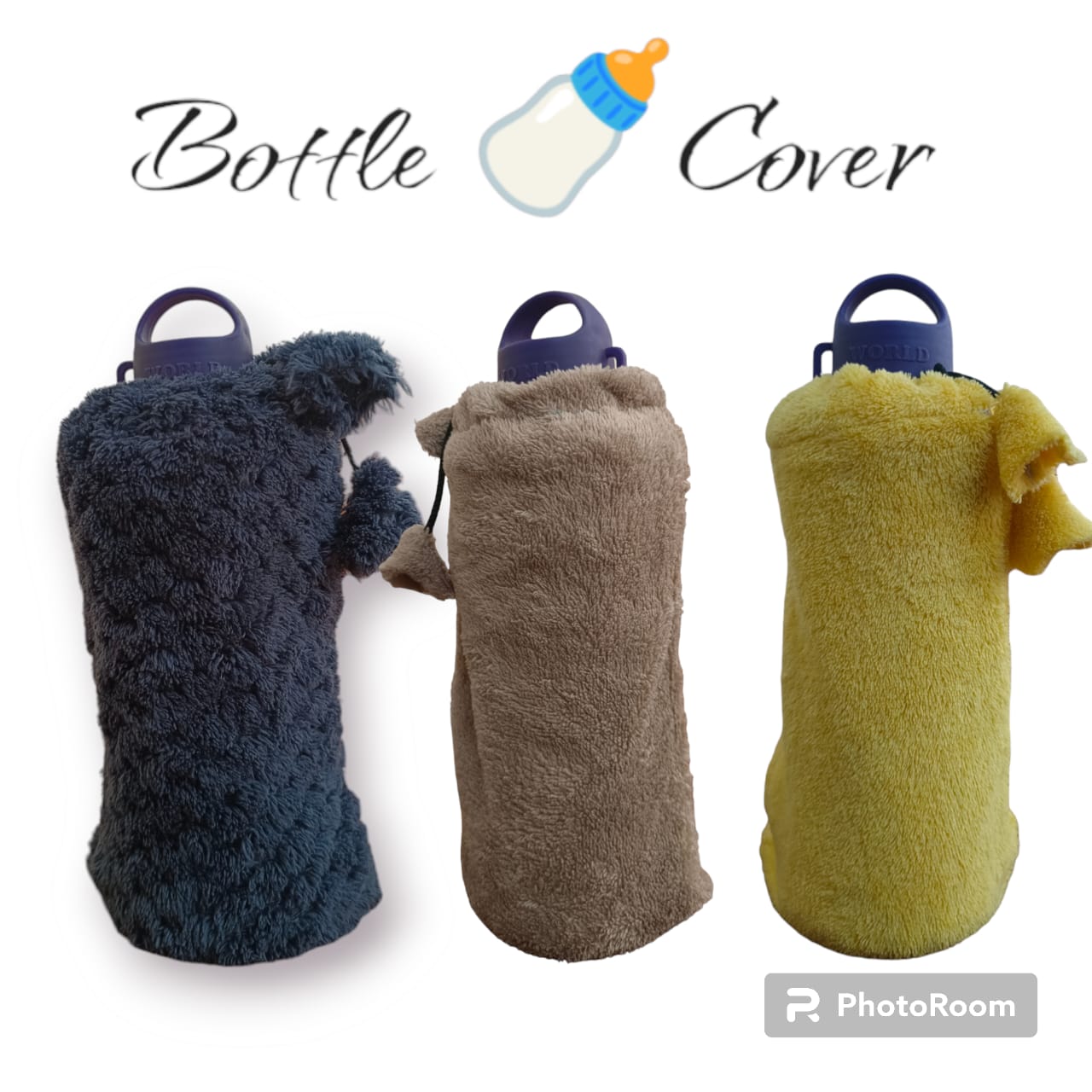 Baby feeder Cover Baby / Milk Bottle Plush Pouch Soft Cover In Rabbit Character Pink Color main image 0