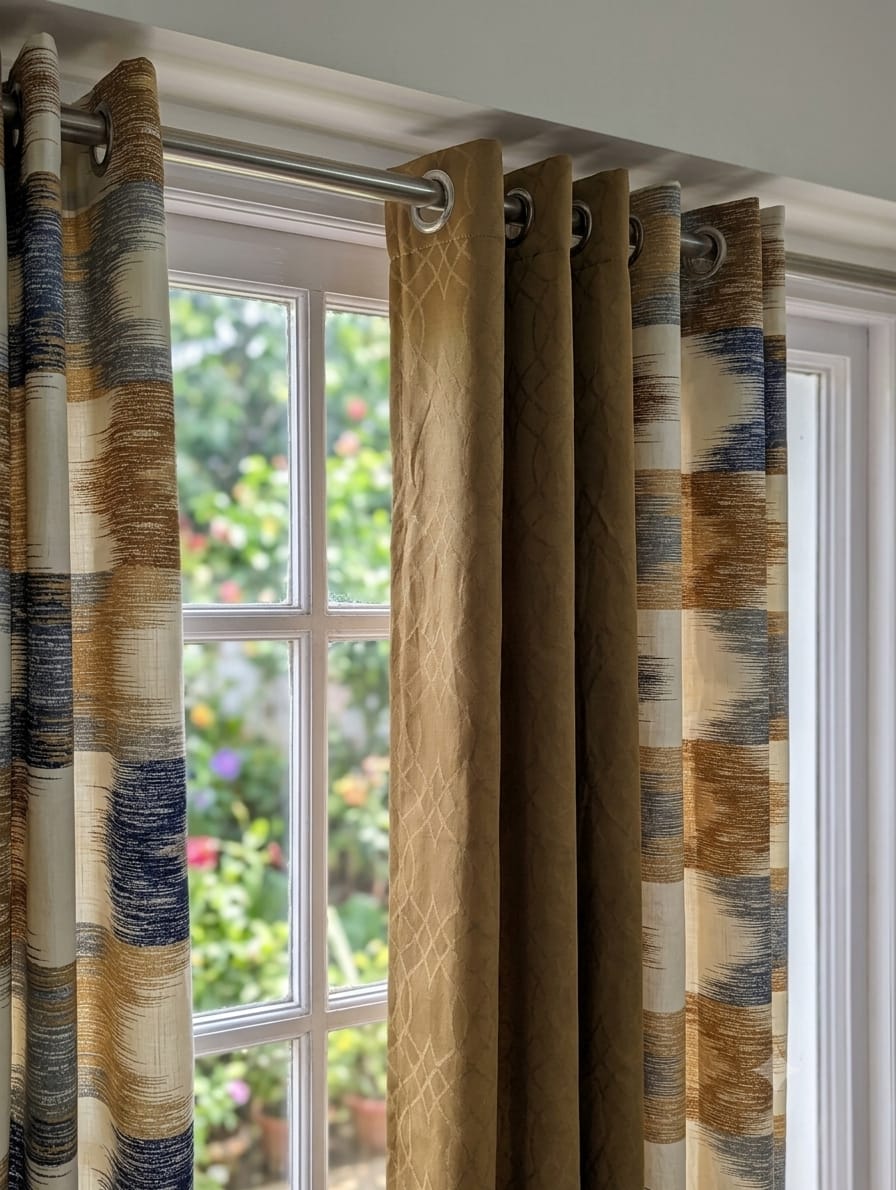 Export Italian Style Cotton Printed Ready Made Curtains For Your Bedroom,window,pardy (1 pc)