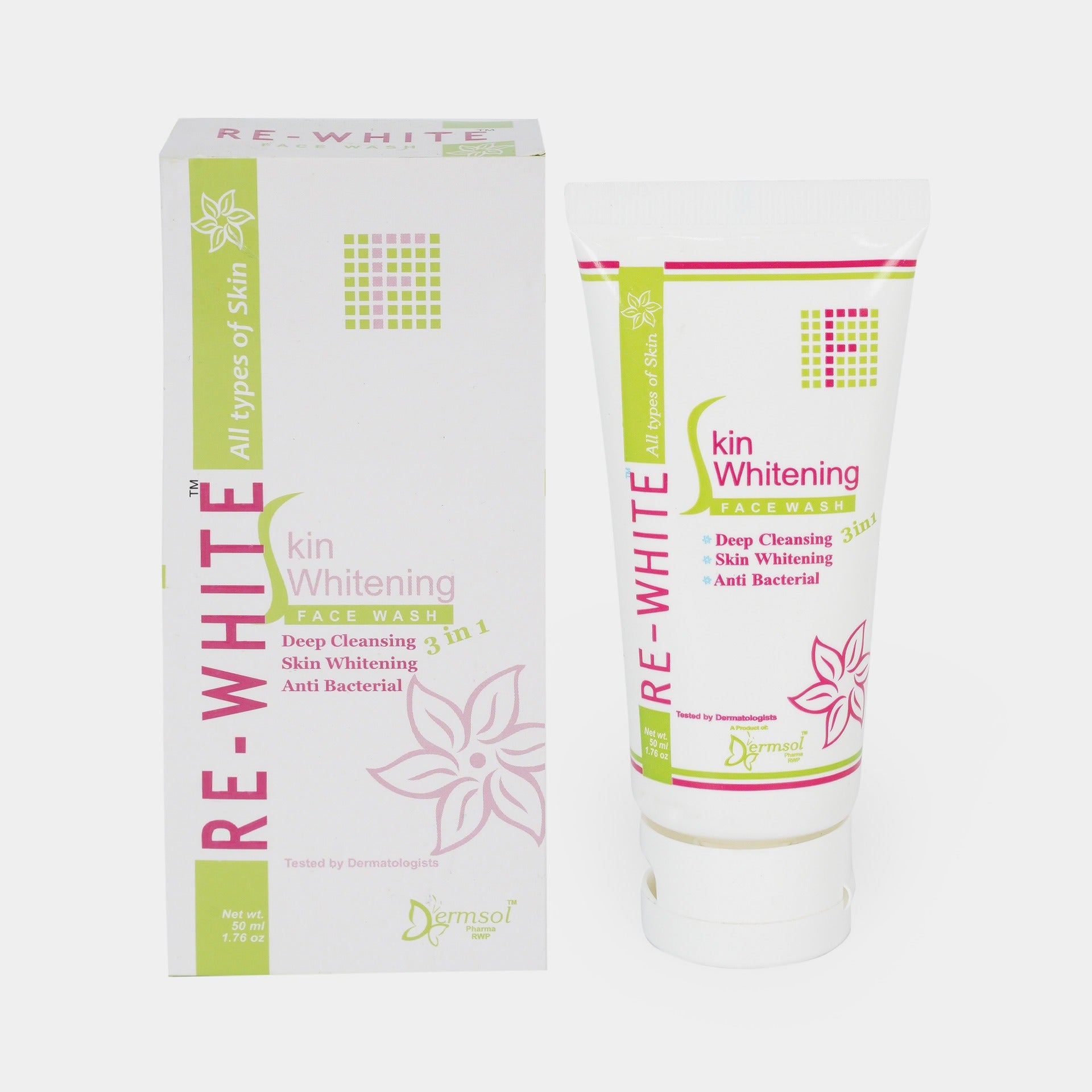 Re-White Face Wash | Facial Cleansing Care | 50ml