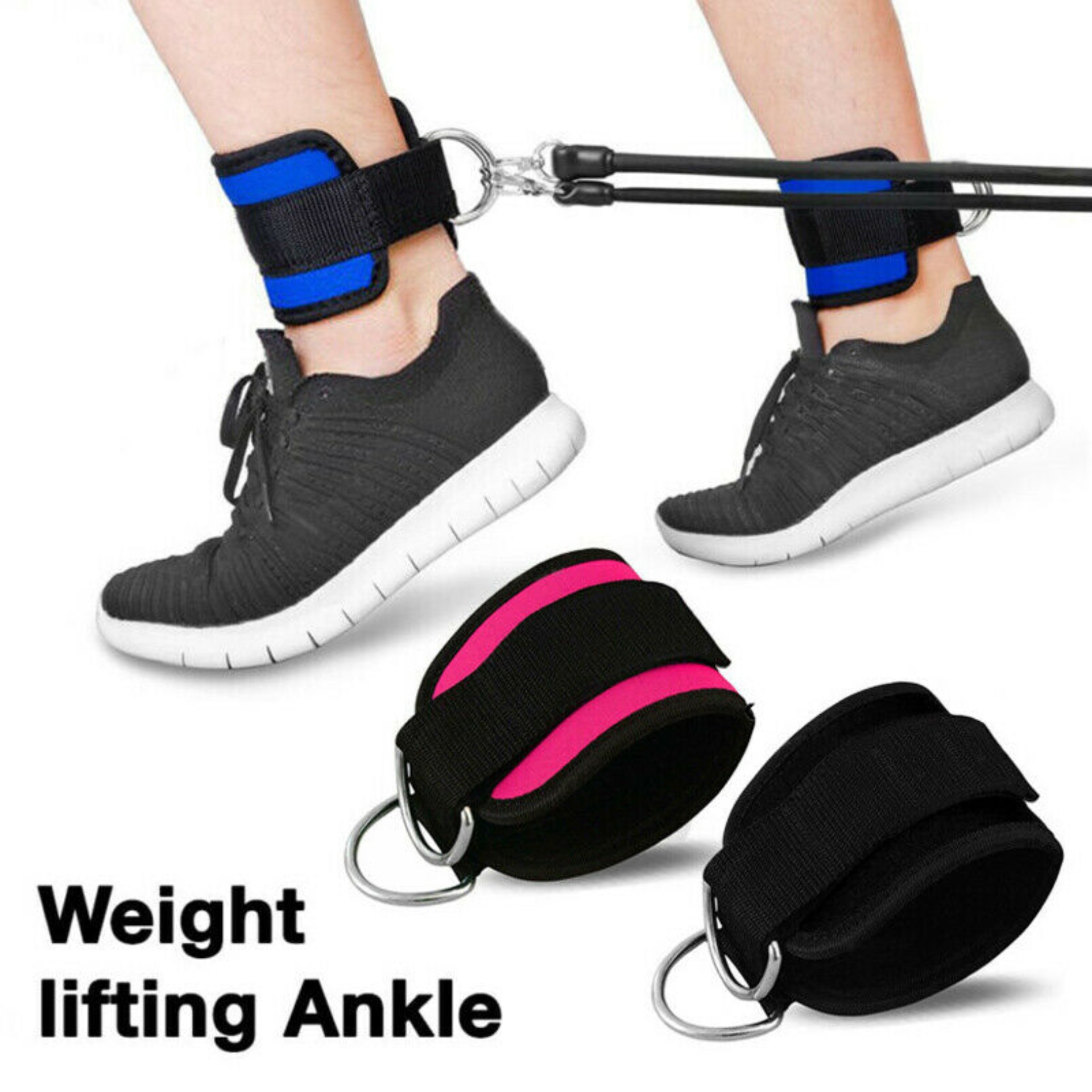 Ankle Strength Training Straps With Double Drings And Strong Hook For Home Gym Exercise 祝日