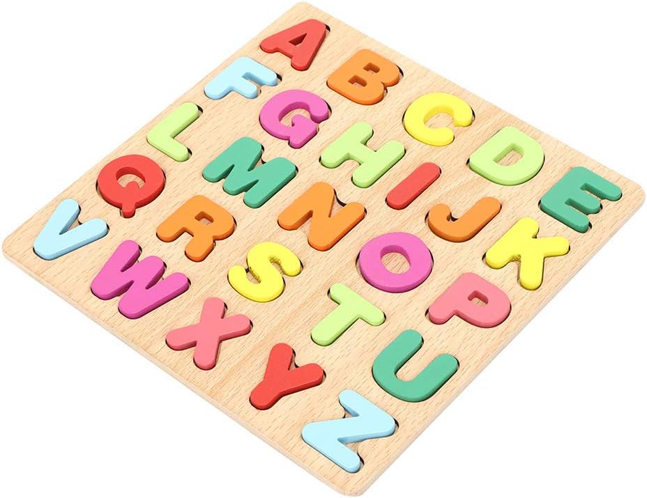 Alphabet/Number Learning Puzzle Board Toy | ABCD Early Childhood English learning Educational Toy | Cognition Letters | 3D Board | Learning Cognition Letters