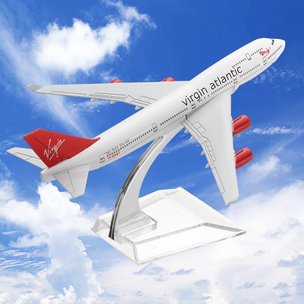 16cm Airplane Metal Plane Model Aircraft B747 Virgin Atlantic