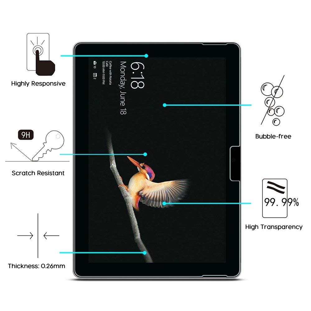 Case For Microsoft Surface Go MultAngle View Portfolio Cover Fit