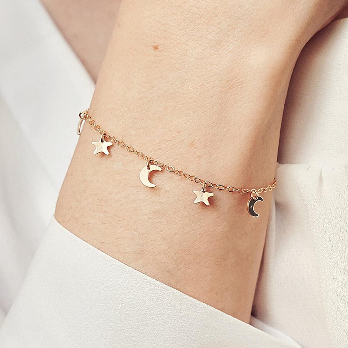 Gold on sale moon bracelet