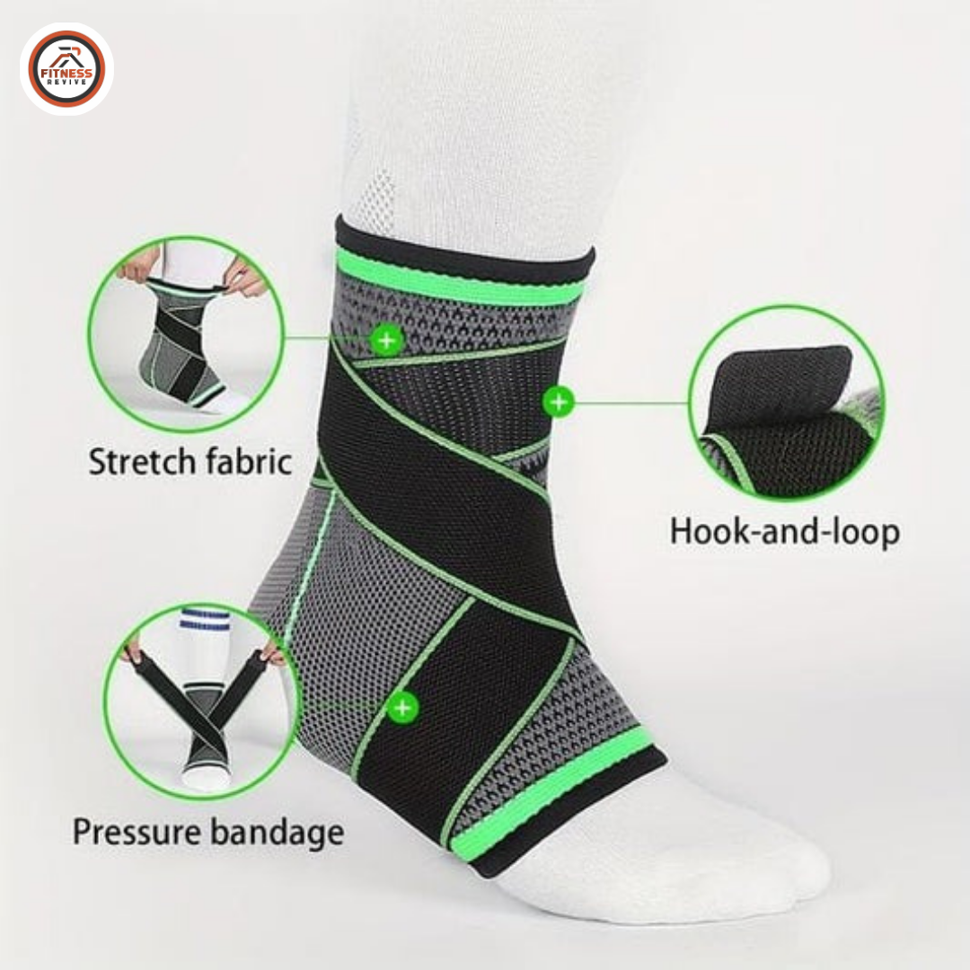 Ankle Support Sleeve – Elastic Compression Brace for Ankle Sprain, Joint Stability & Sports Protection | Breathable Anti-Slip Ankle Guard for Running, Football & Gym | Men & Women