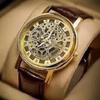 Rovite Golden Transparent Mechanical Watch