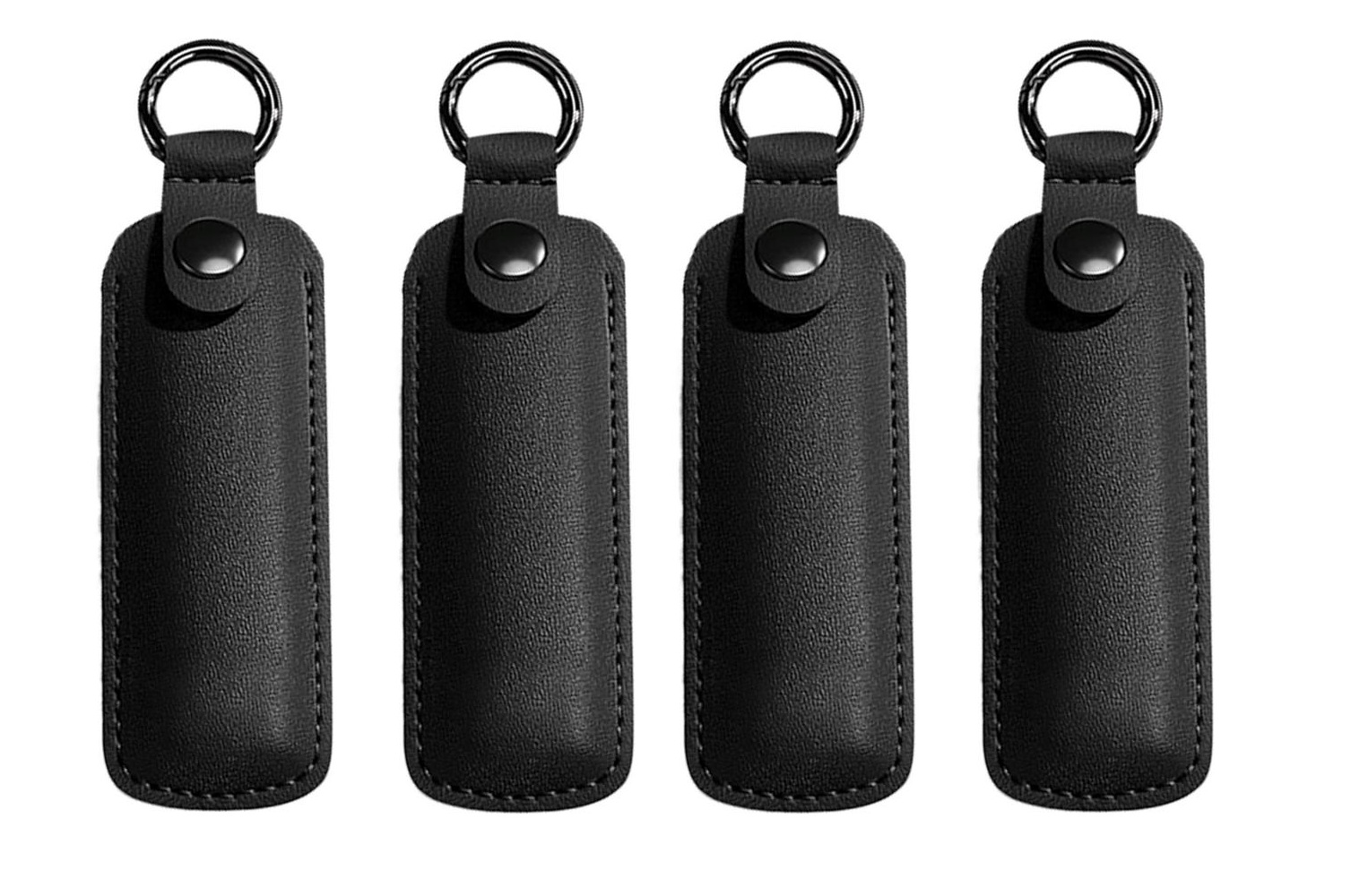Flash Drive Casee - Flash Drive Storage Bag, Small Portable Storage Carrying Case, Leather StorageE Case, Protective Cover, Small, Multiple Uses with Key Ring for USB FlashH Drives, Car Owners