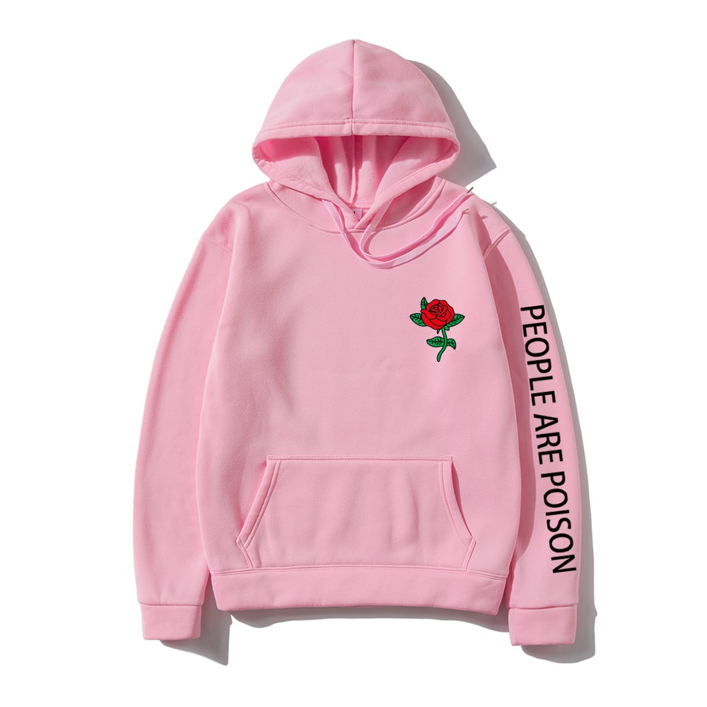 Oversized Hoodie Sweatshirt Men Streetwear Fashion Funny Rose Flower Print Harajuku Hooded Sweatshirts Sudaderas Hombre Clothes Daraz.pk