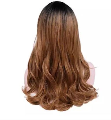 Matte Look Full Head Cap Wig Extension For Girl Mid Parting