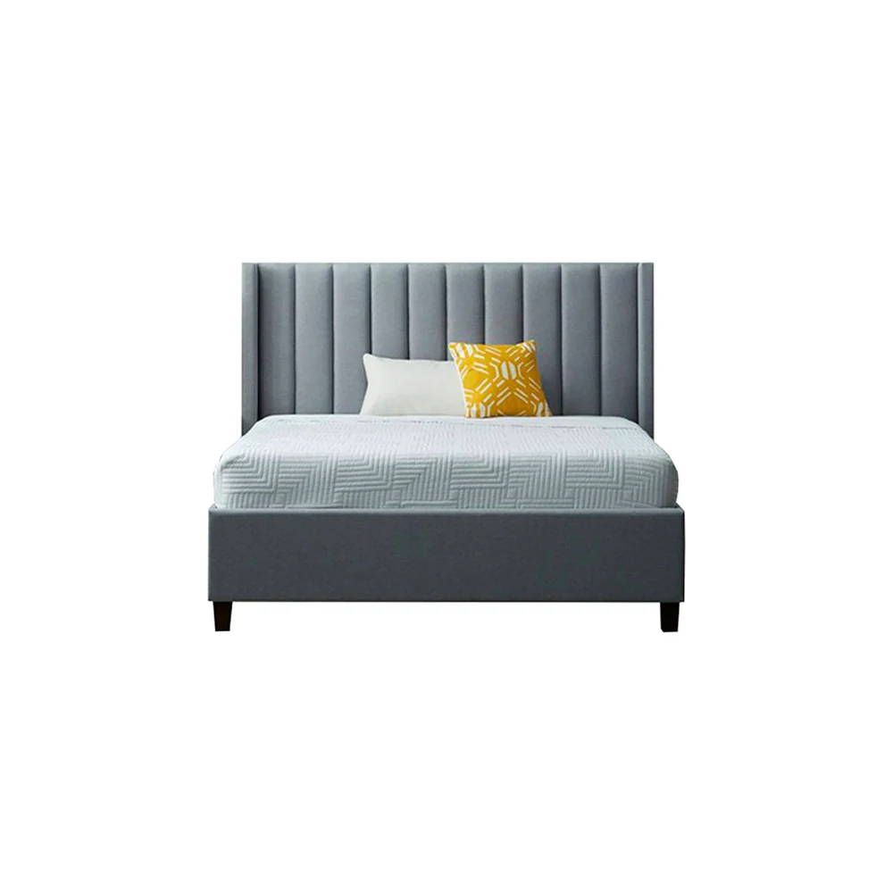 Affordable New  Design wooden Bed Set  without side table Furniture  for room / Wooden poshesh Beds For Bedroomn 6
