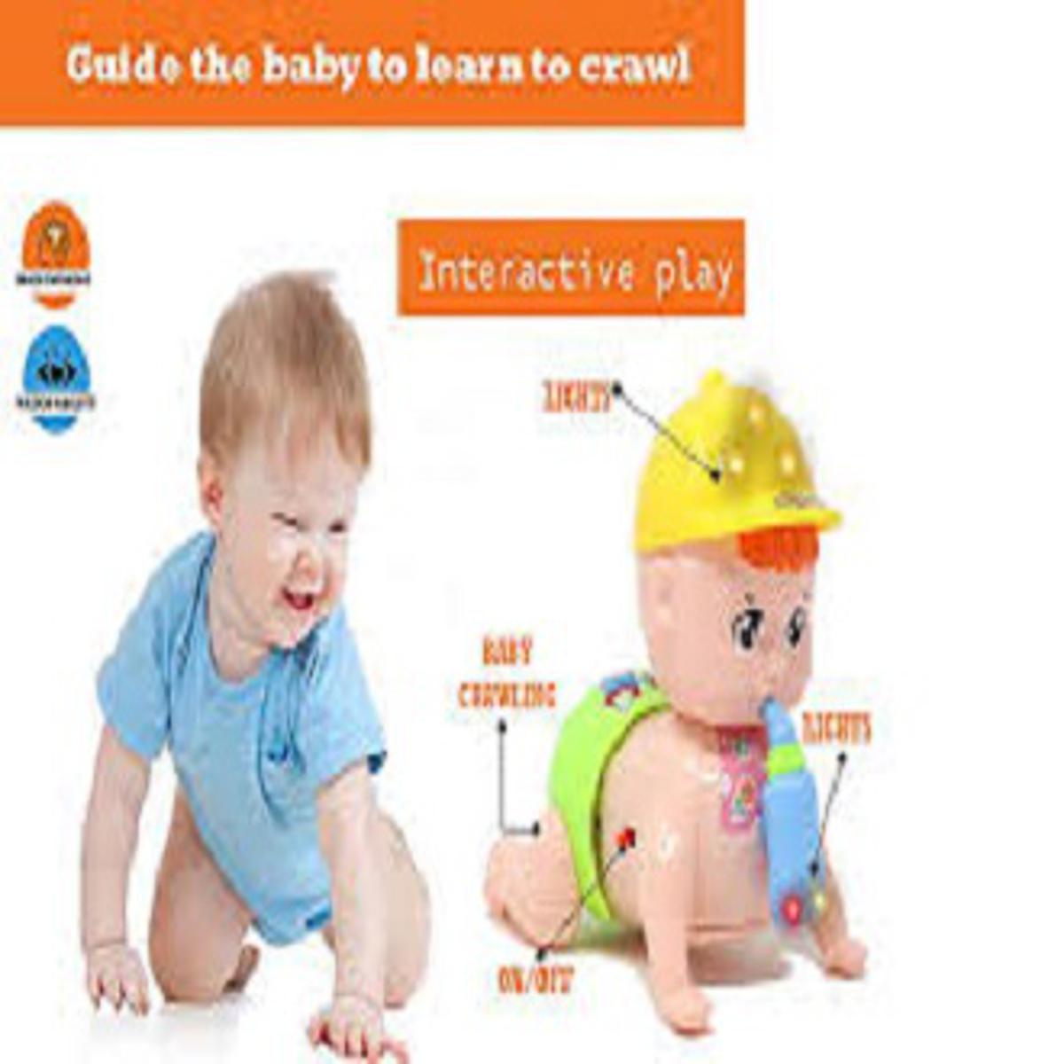 Cute Light & Music Crawling Baby Multi Feature - CrawlBaby