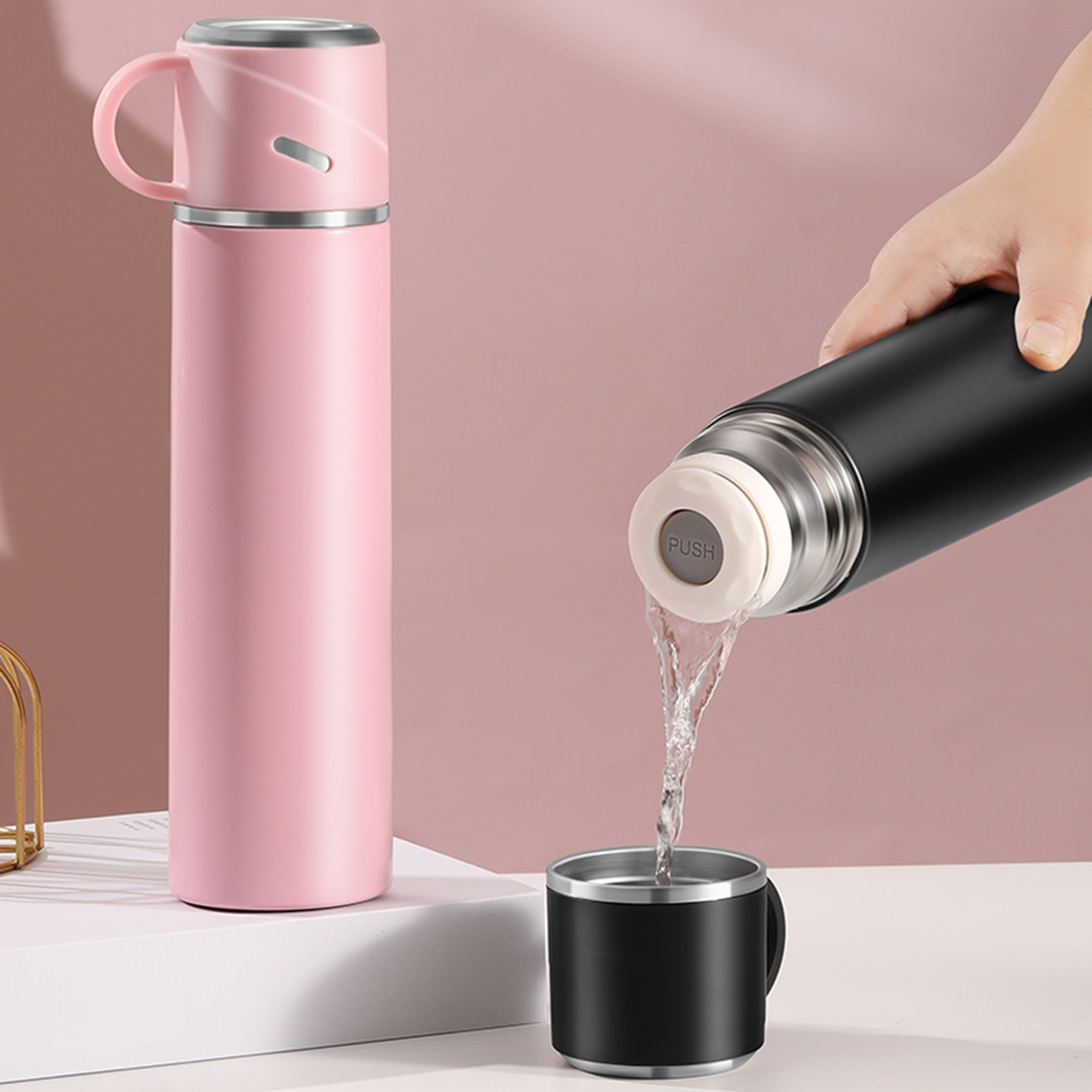 Water Bottle Elegant Stylish Keeps Drink Hot &Amp; Cold 580 Ml