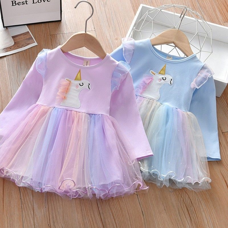 unicorn birthday dress in pakistan Unicorn Stylish Birthday Dress (Ages 2 to 9) – Preppy Kids Trinidad main image 0