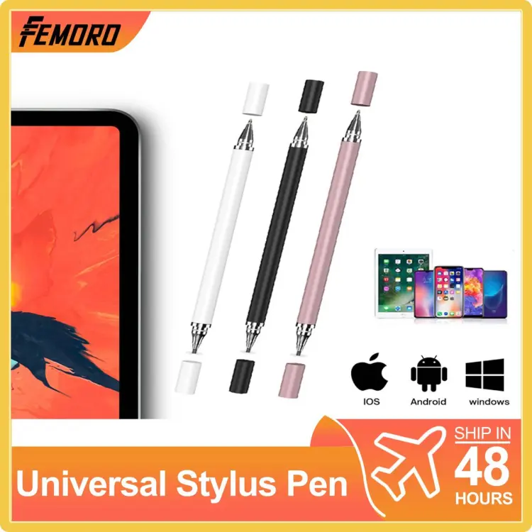 Universal 2 in 1 Stylus Drawing Tablet Pens Capacitive Screen Caneta Touch  Pen for Mobile Android Phone Smart Pen Accessories –