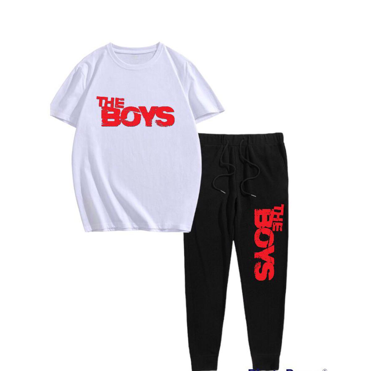 The Boys Printed Trendy Short Sleeve track suit for men