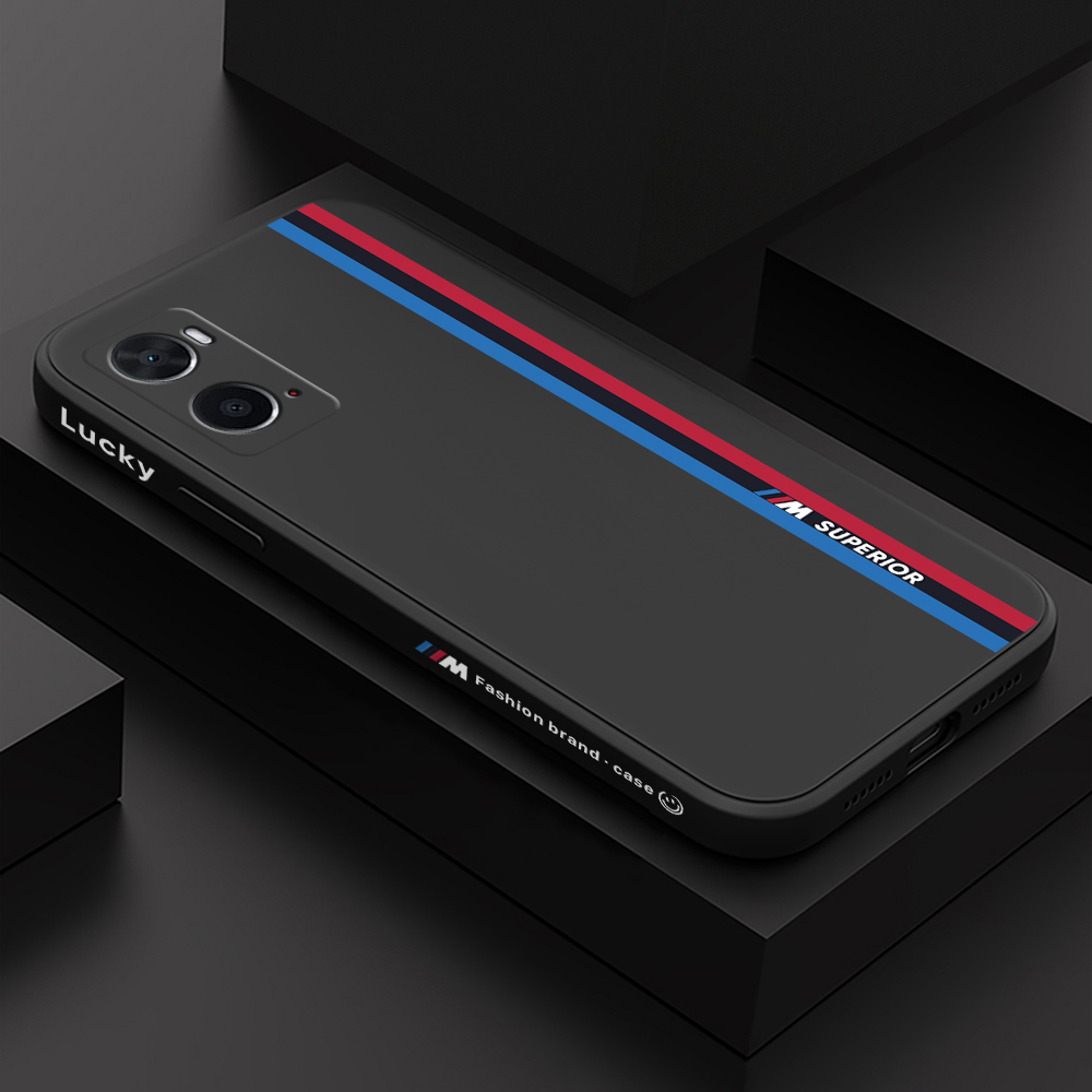 OPPO A36 A76 Fashion Racing Car Logo M Side Design Phone Case Square