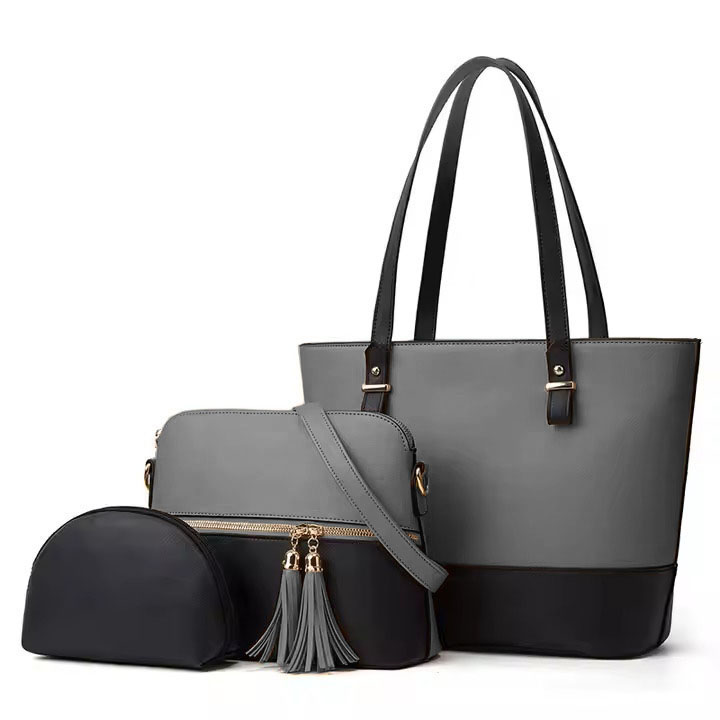 Handbags Set 3 Piece New Large Capacity Handbags For Womens For Girl Ladies College Bags Cross Body