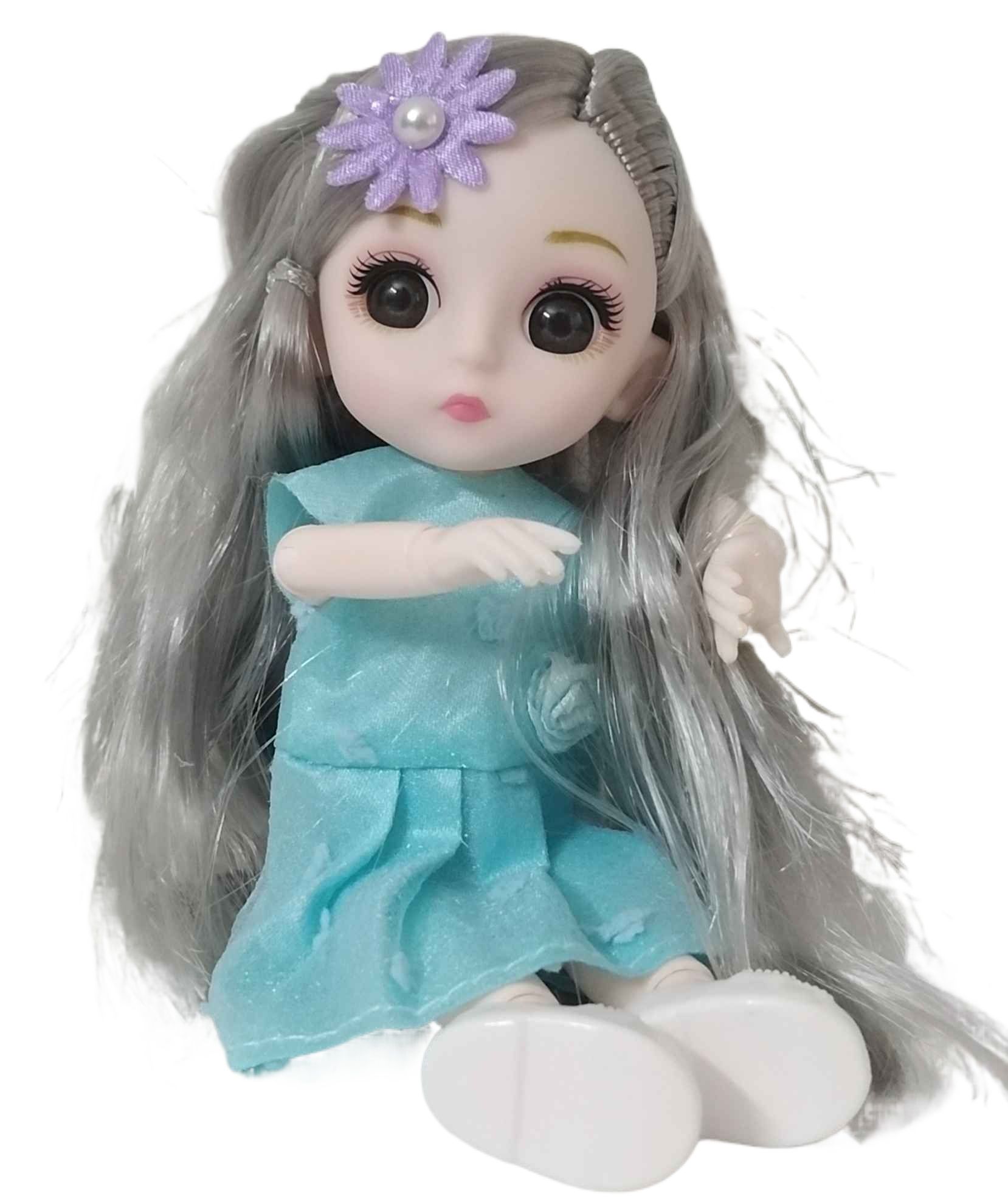 High Quality Bendable Doll 6 Inch (With Key Chain), 1Pcs (Random Character design)