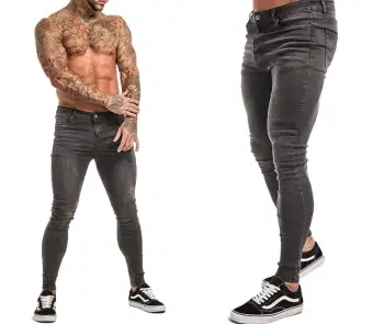 ripped denim skinny jeans