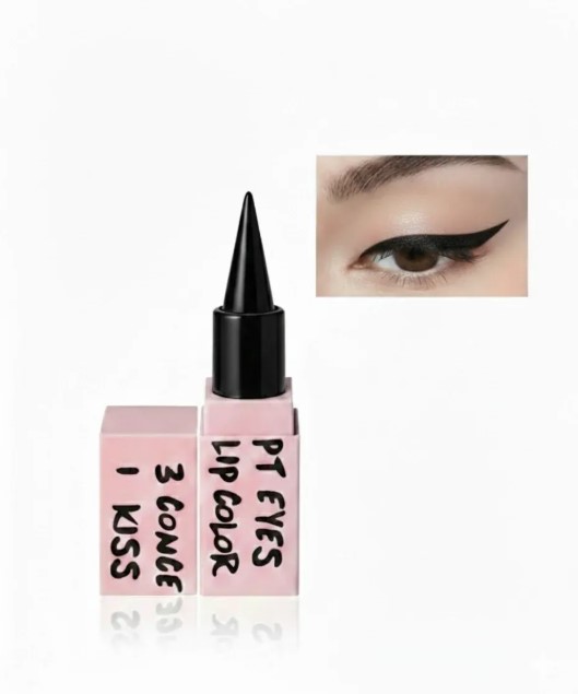 Hudamoji 3 in 1 Waterproof Eyes Kajal Pencil | Long Lasting Eyeliner for Waterline kajal stick | Black White Nude