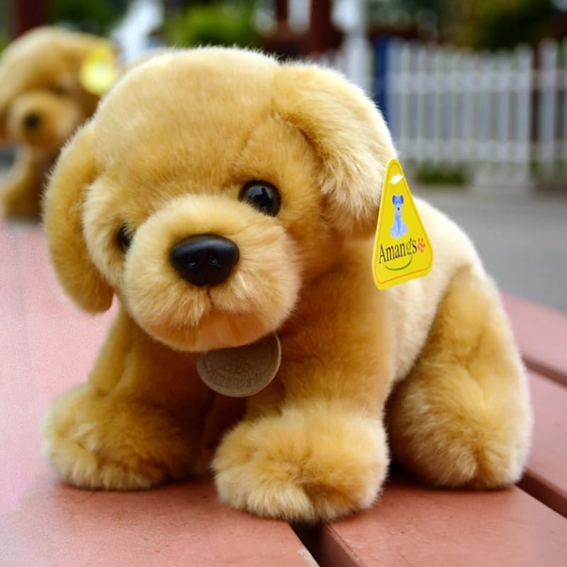 Golden retriever 2024 puppy soft toy