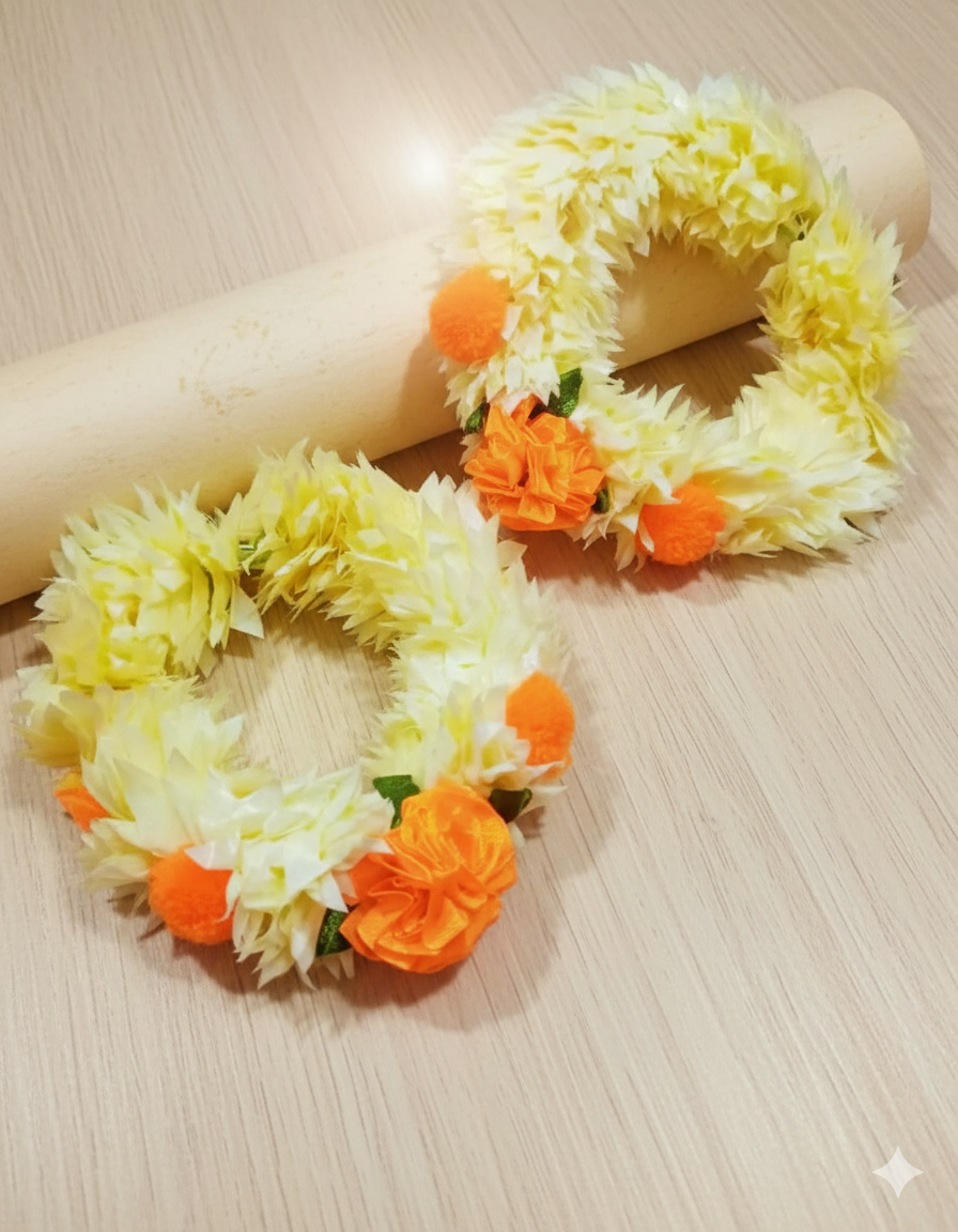 Bridal Wear Artificial Flower Kangan For Beautyfull Girls.
