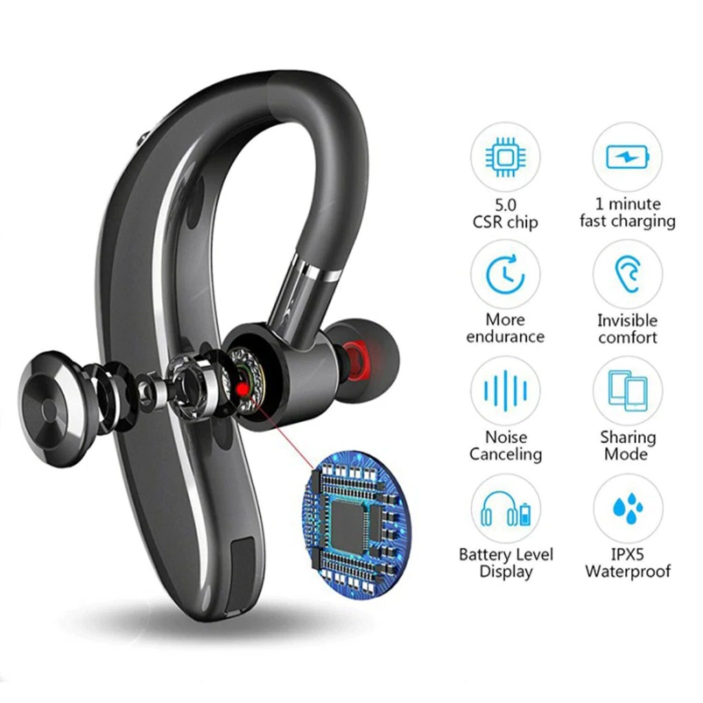 Universal S109 Mini Bluetooth Handsfree Earphone with Mic and Dual Device Pairing