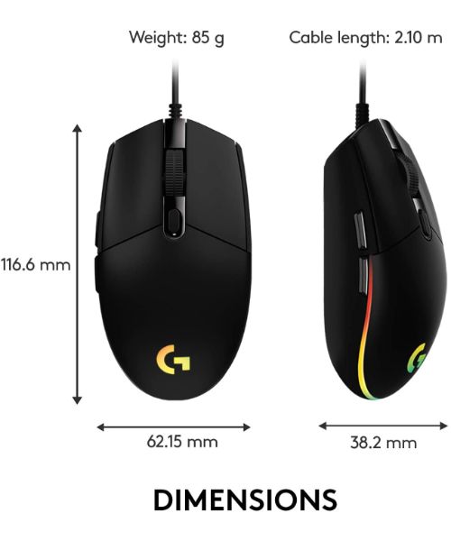 Logitech Gaming PC Mouse G102 LightSync / G302 Daedalus Prime MOBA Wired USB Computer