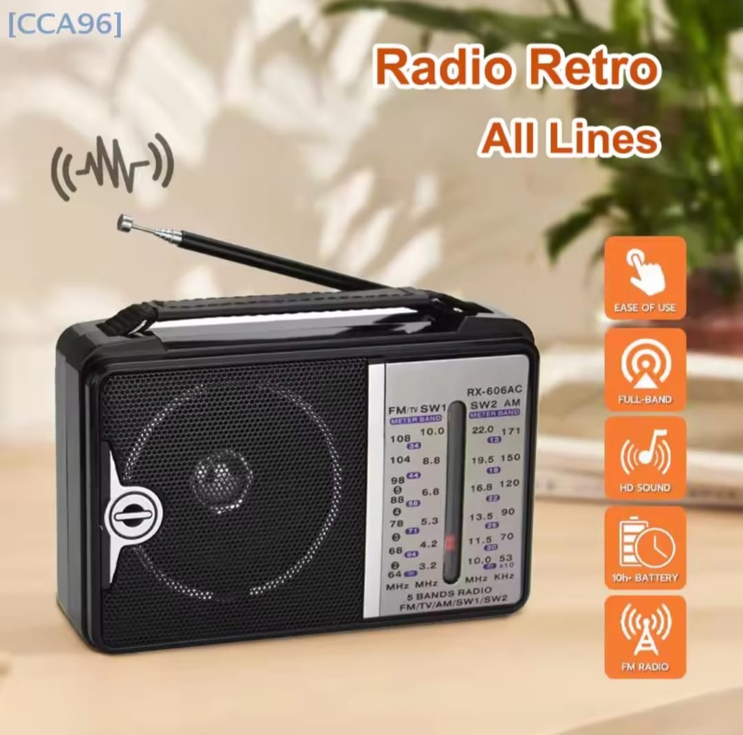Portable 4 Bands Radio (AM/FM/SW1/SW2)