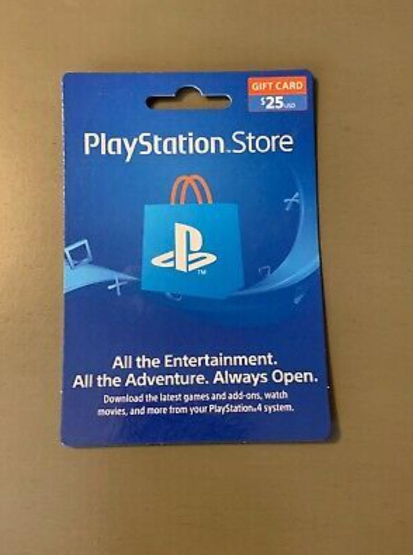 playstation 25 dollar gift card